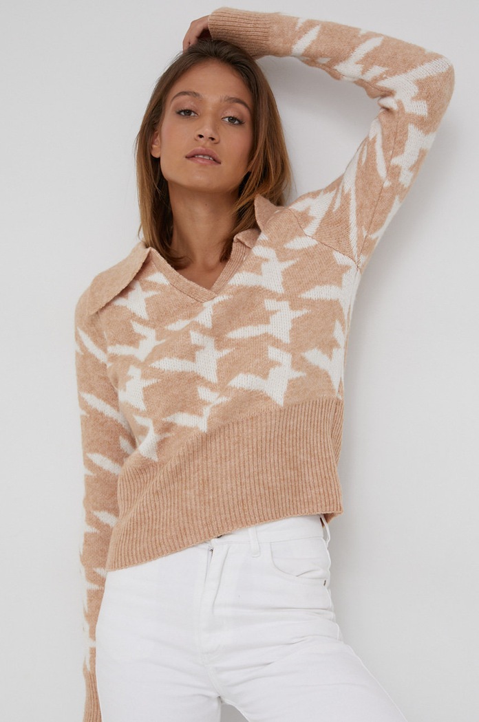 Answear Lab Sweter 2122.AJ beżowy WZ21