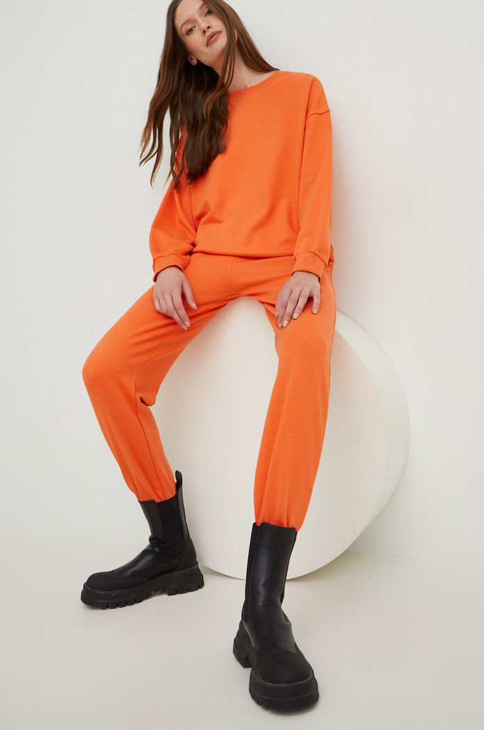Trenirka Answear.LAB Z elastanom oranžna 3818.1WK