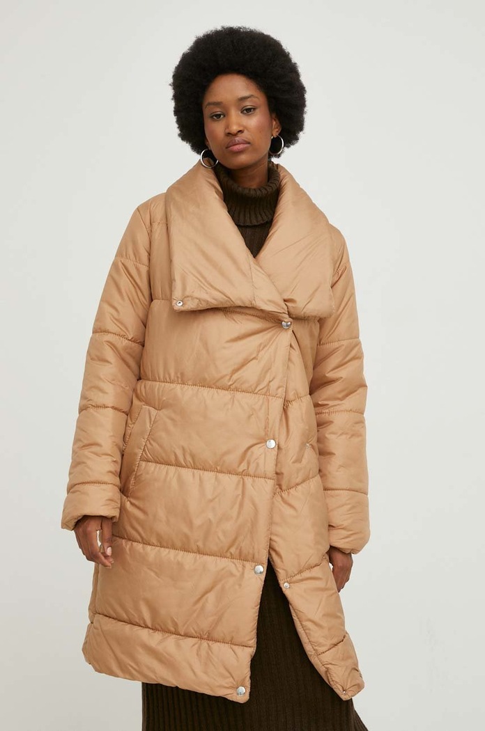 Bunda Answear.LAB oversize hnedá 22K090.JS2