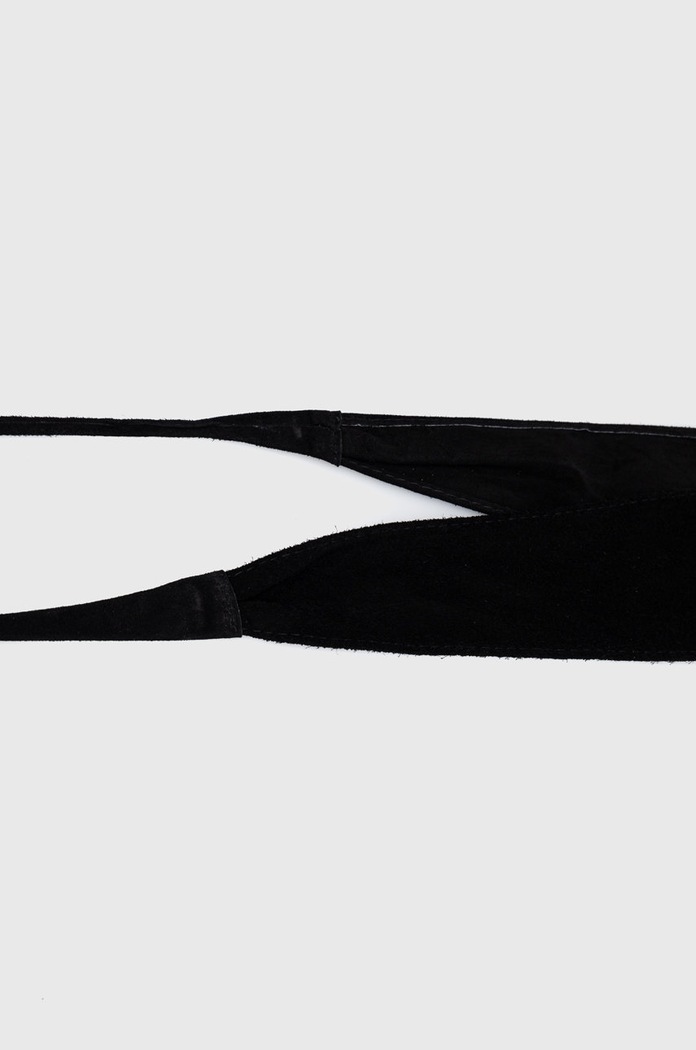 Accesorii Answear Lab curea din piele intoarsa CP0039.WK negru