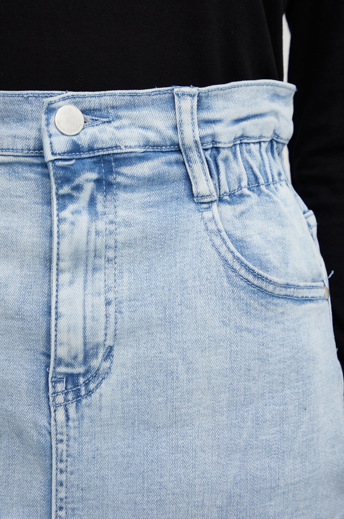 Answear Lab fustă din denim albastru 320301.js