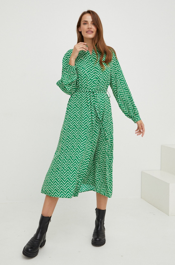 Answear Lab sukienka casual zielony 95332PVSD.1WK