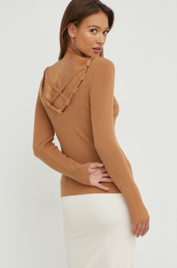 Answear Lab sweter pozostałe brązowy xf6032.2WK