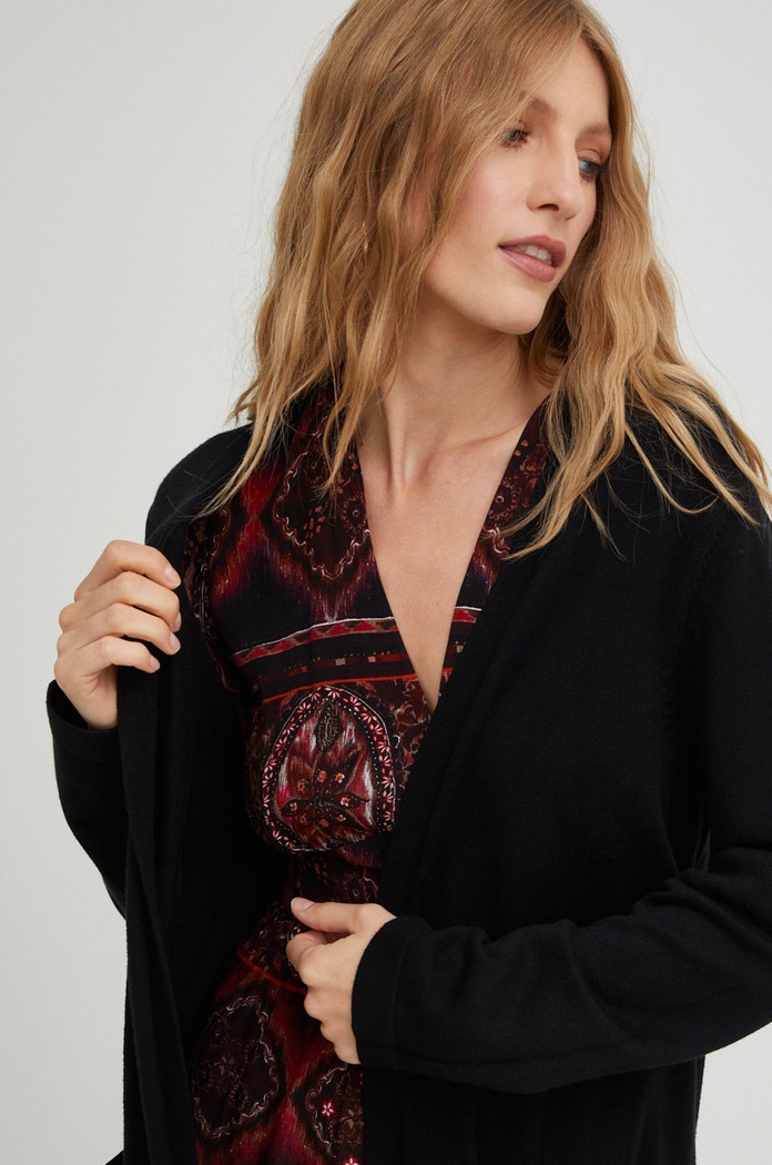 Answear Lab cardigan negru 22005.WK