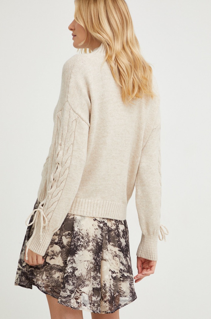 Odzież Answear Lab sweter z wełną 7205.js beżowy