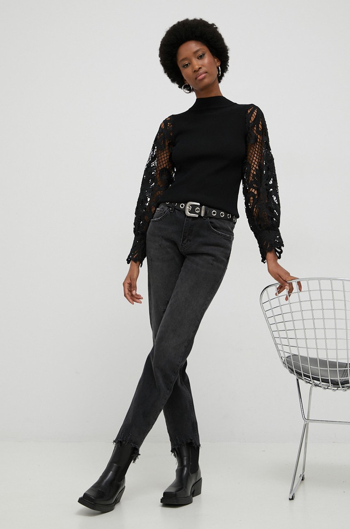 Answear Lab sweter MCY03520.WK czarny WW23