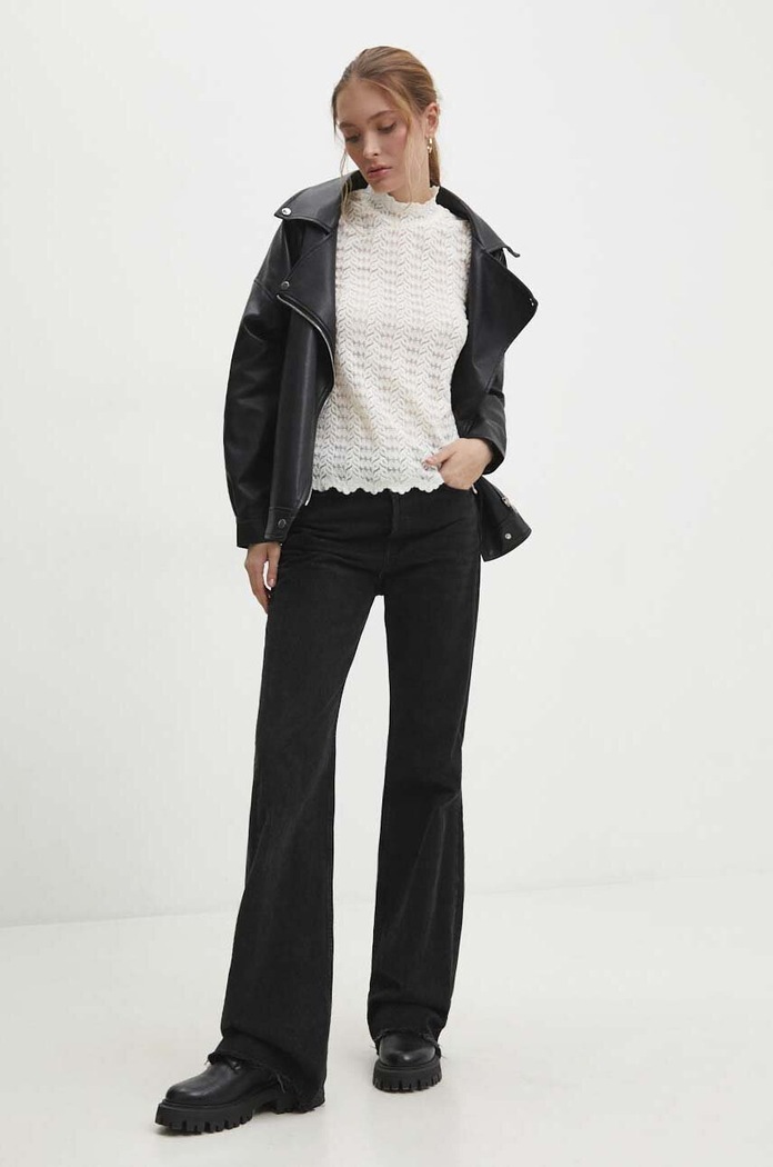 Answear.LAB longsleeve 36081.fh beżowy WW24