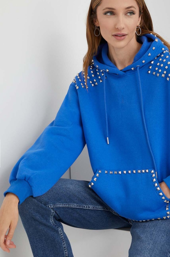 Answear Lab bluza pozostałe niebieski JFS12586.HWK