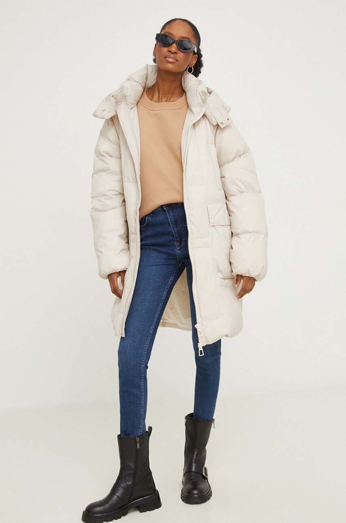 Answear Lab bluza bawełniana 013.iw brązowy WZ23