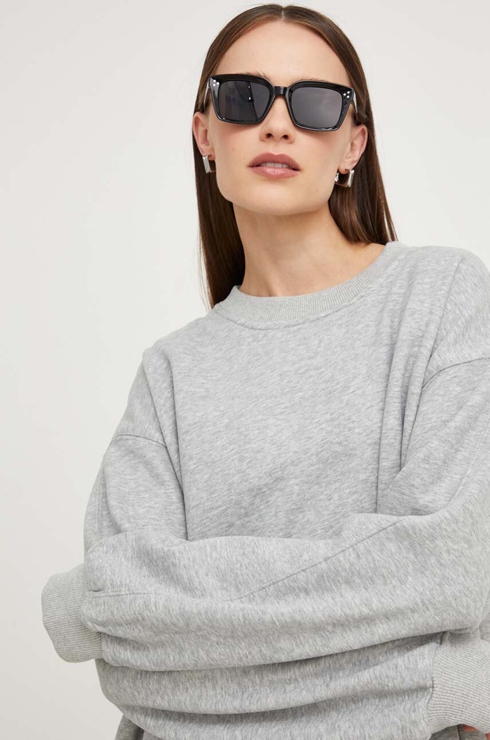 Answear Lab bluza bawełniana szary 013.iw