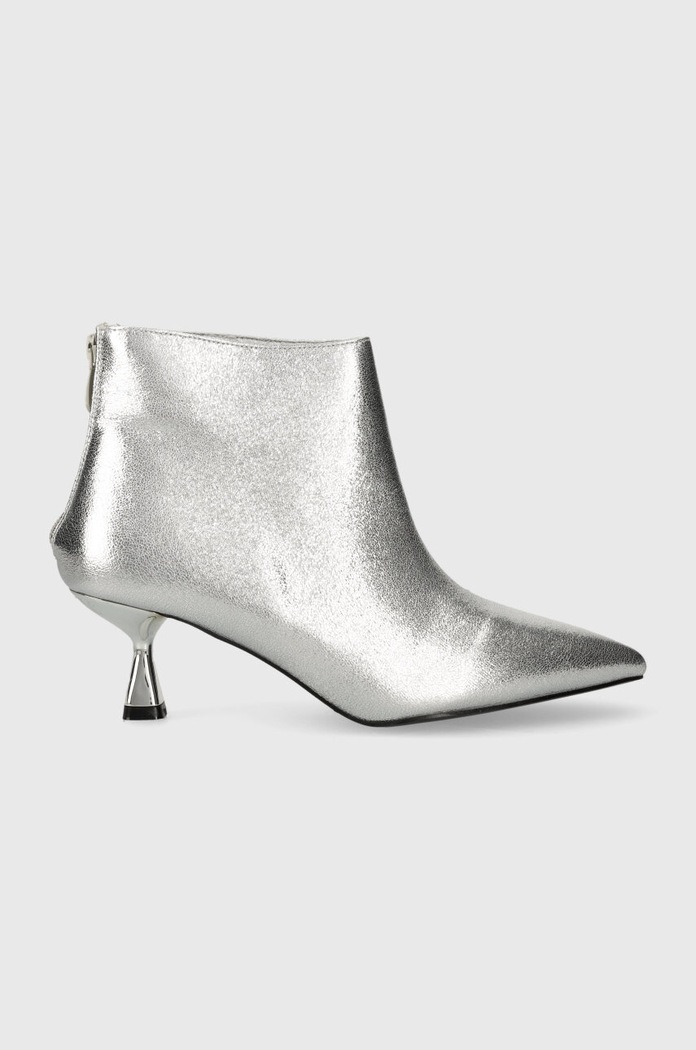Answear Lab botine 5-8 cm argintiu 09z.iw