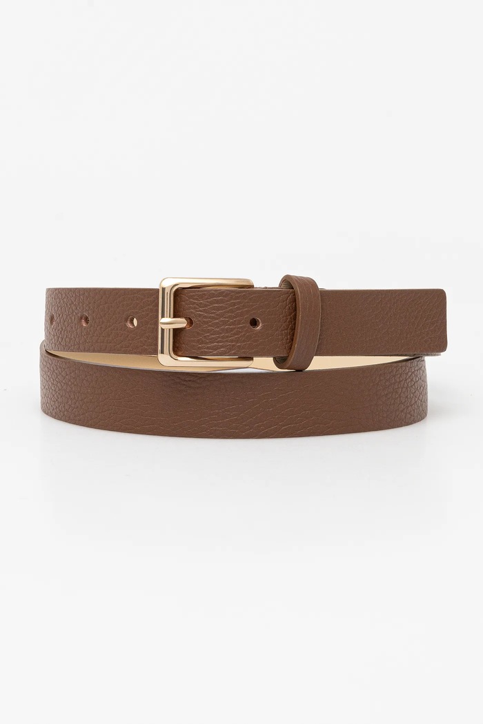 Answear.LAB Answear Lab curea de piele maro C.104.HWK