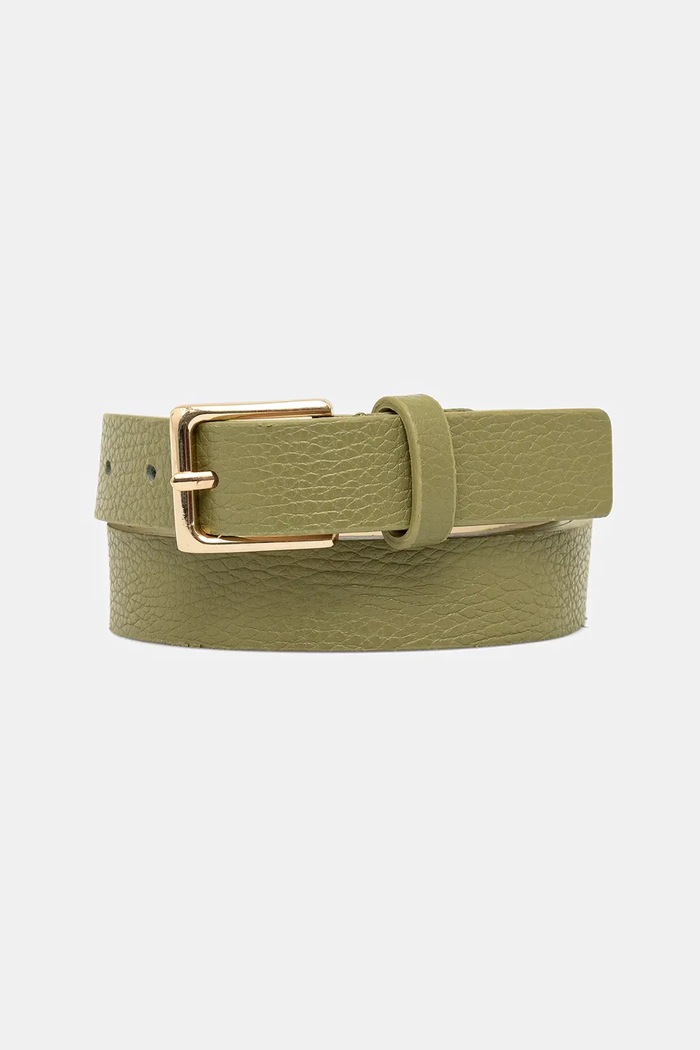 Answear.LAB Answear Lab curea de piele verde C.104.HWK