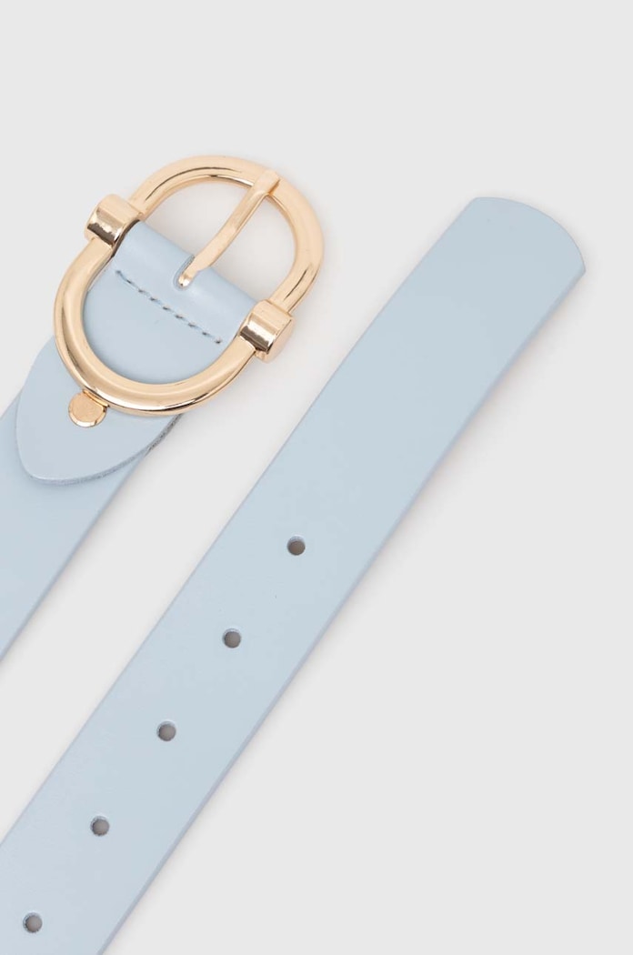 Answear Lab curea de piele LD2007.hd albastru WW25
