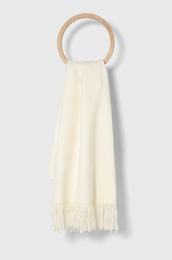 Answear Lab eșarfă din cașmir uni bej pashmina.FKK