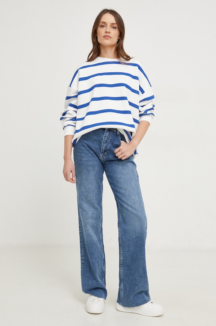Answear Lab jeansy w.1384.TWK granatowy WZ23