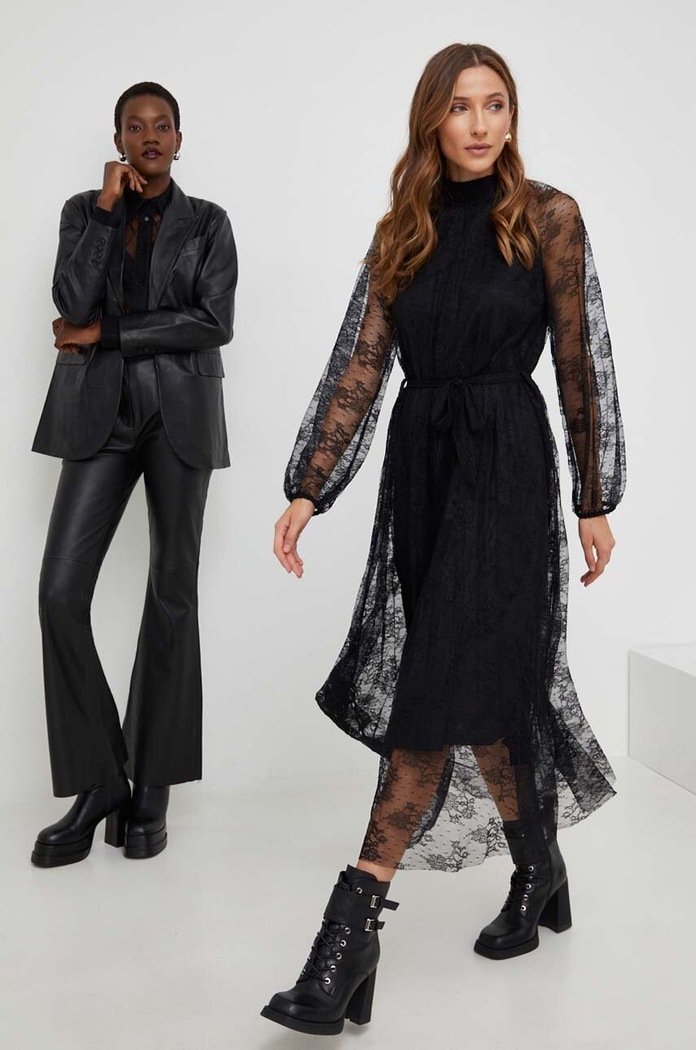 Answear Lab sukienka X kolekcja limitowana NO SHAME casual czarny 35806.IKK