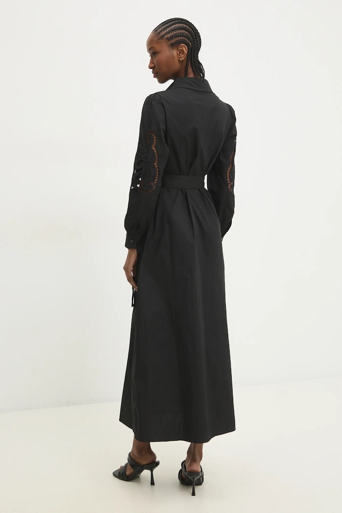 Îmbrăcăminte Answear Lab rochie din bumbac v3415.fh negru