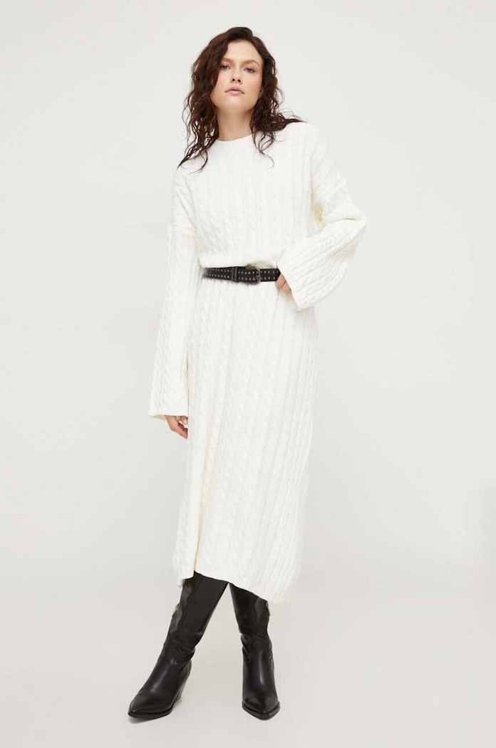 Answear Lab rochie maxi bej sng10.ss.tjs