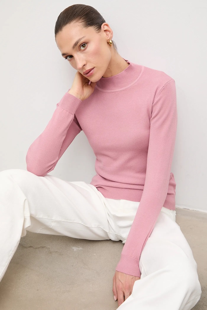 Answear.LAB maglione in cashemire misto lana rosa wf2407.FKK