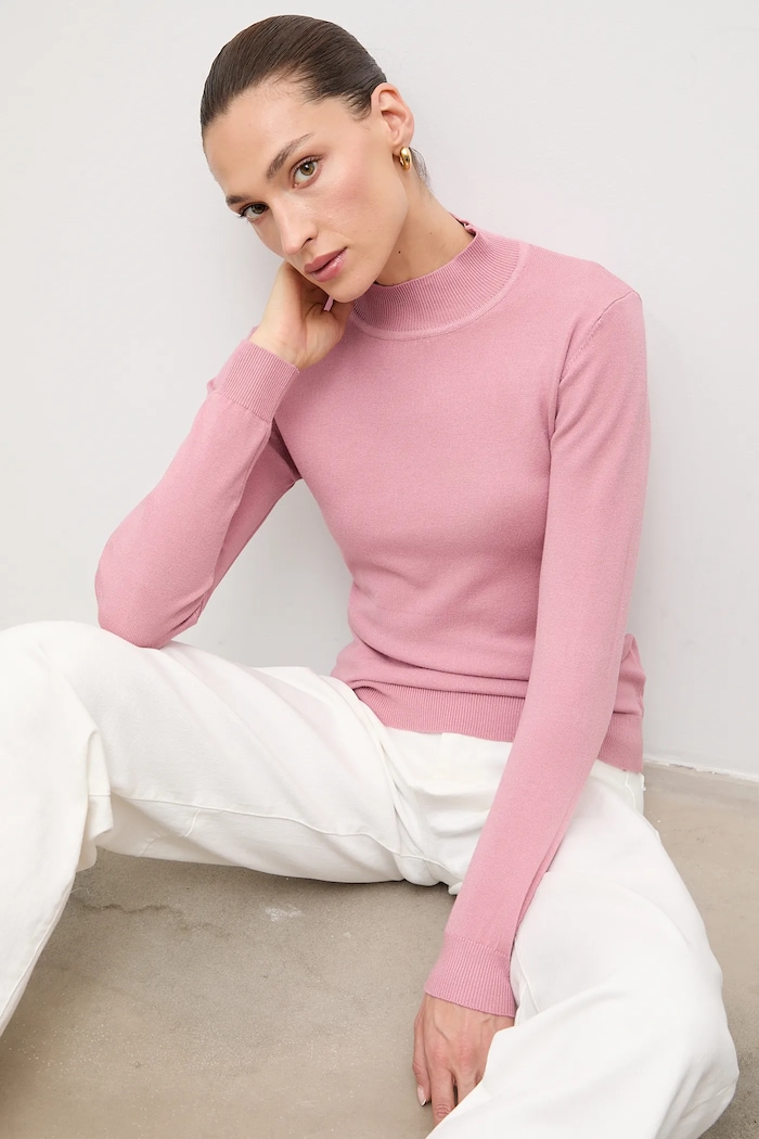 Answear.LAB maglione in cashemire misto lana rosa wf2407.FKK