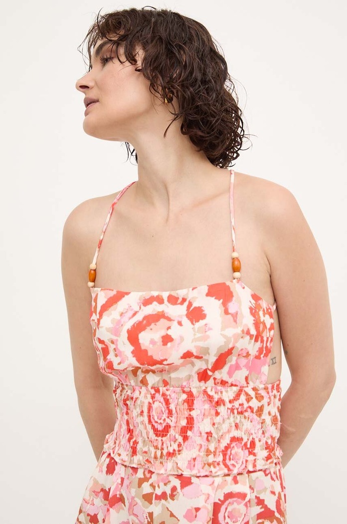 Answear Lab top cu modele portocaliu 3383.TWK