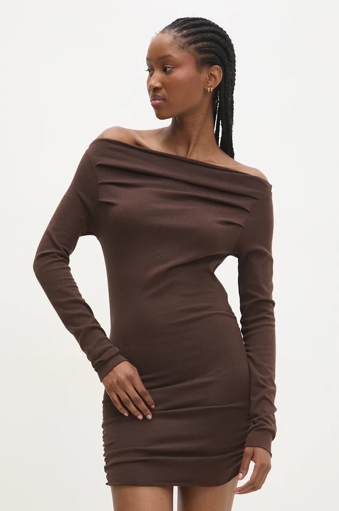 Halenka Answear.LAB slim hnědá LC240150.hms