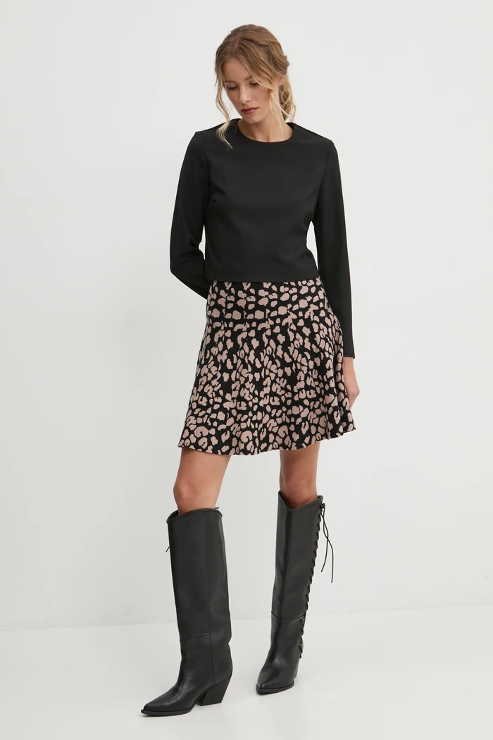 Bluza s dodatkom vune Answear.LAB b9621.ios crna WZ24