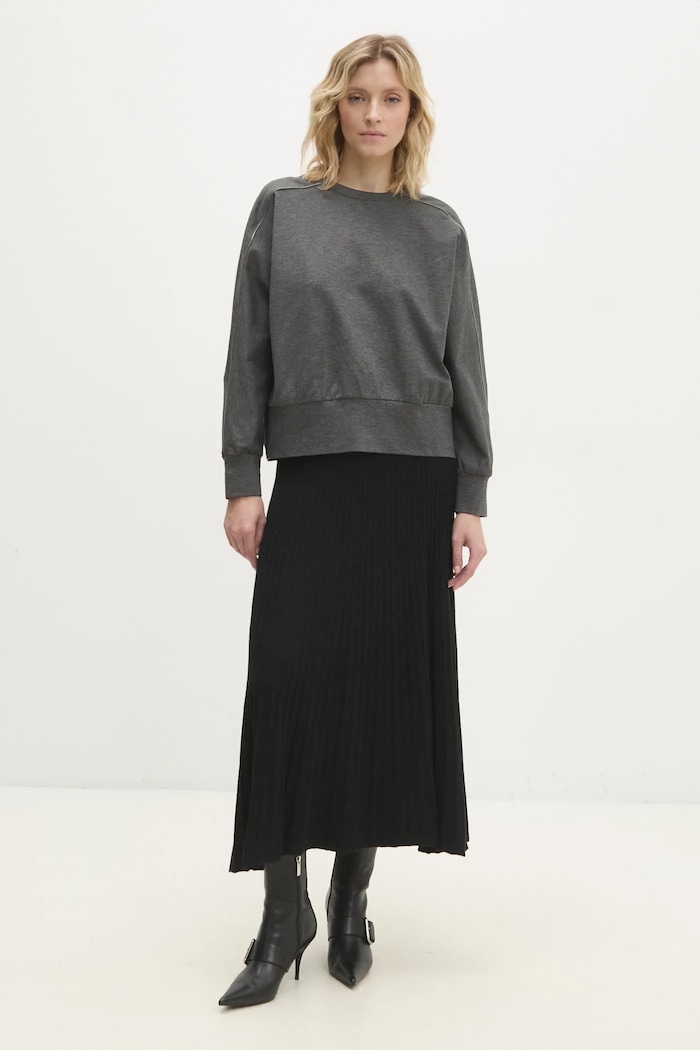 Mikina Answear.LAB sw93716.ilk sivá WZ24