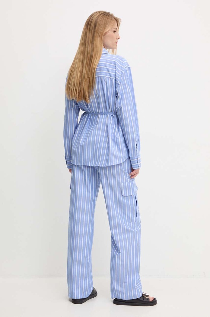 Answear Lab cămașă și pantaloni 80475.TMS albastru WZ24