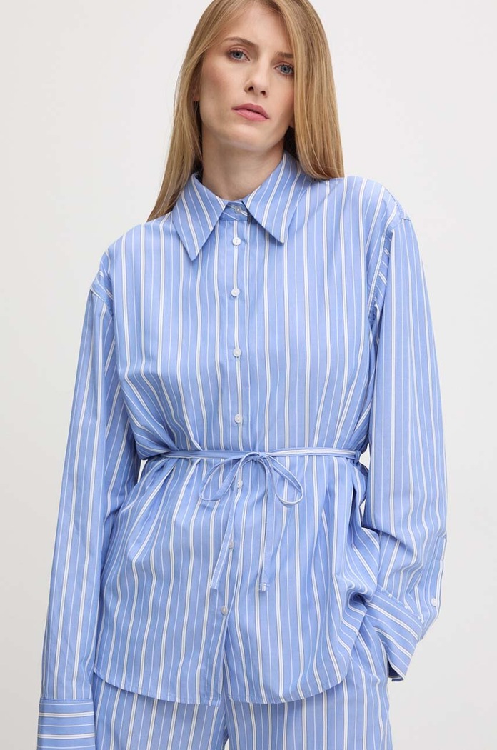 Îmbrăcăminte Answear Lab cămașă și pantaloni 80475.TMS albastru