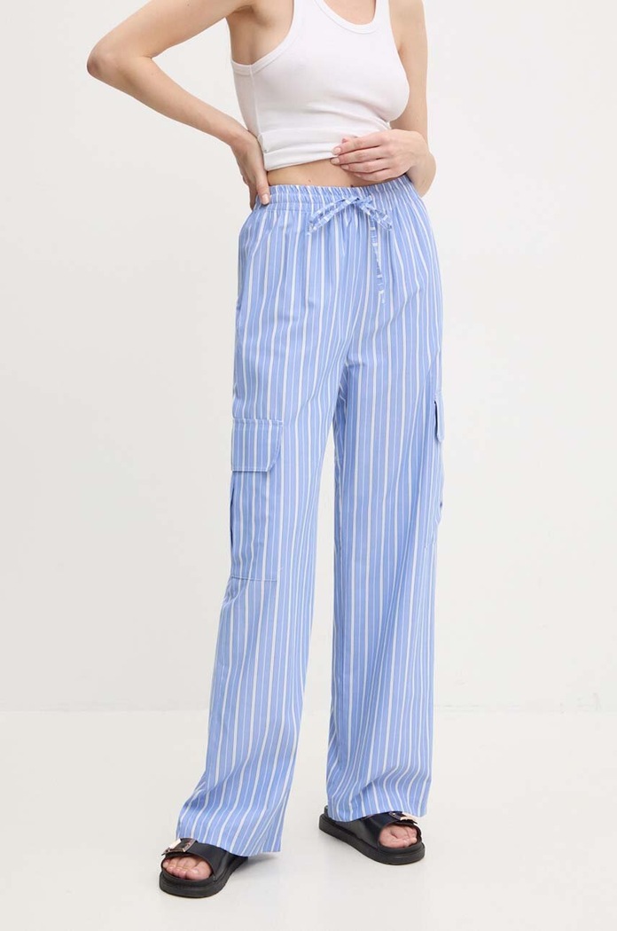 Answear Lab cămașă și pantaloni albastru 80475.TMS