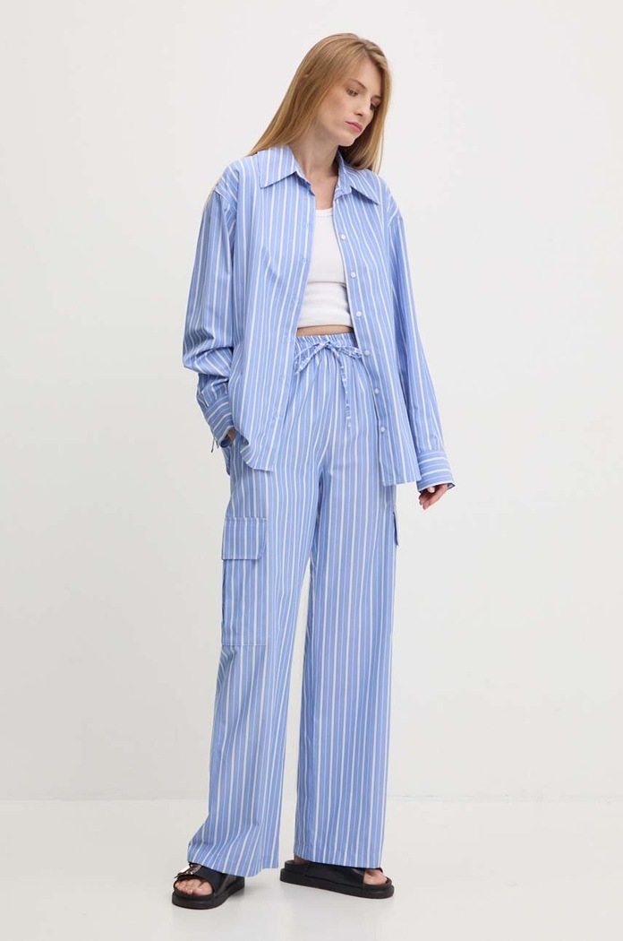 Answear Lab cămașă și pantaloni 80475.TMS albastru
