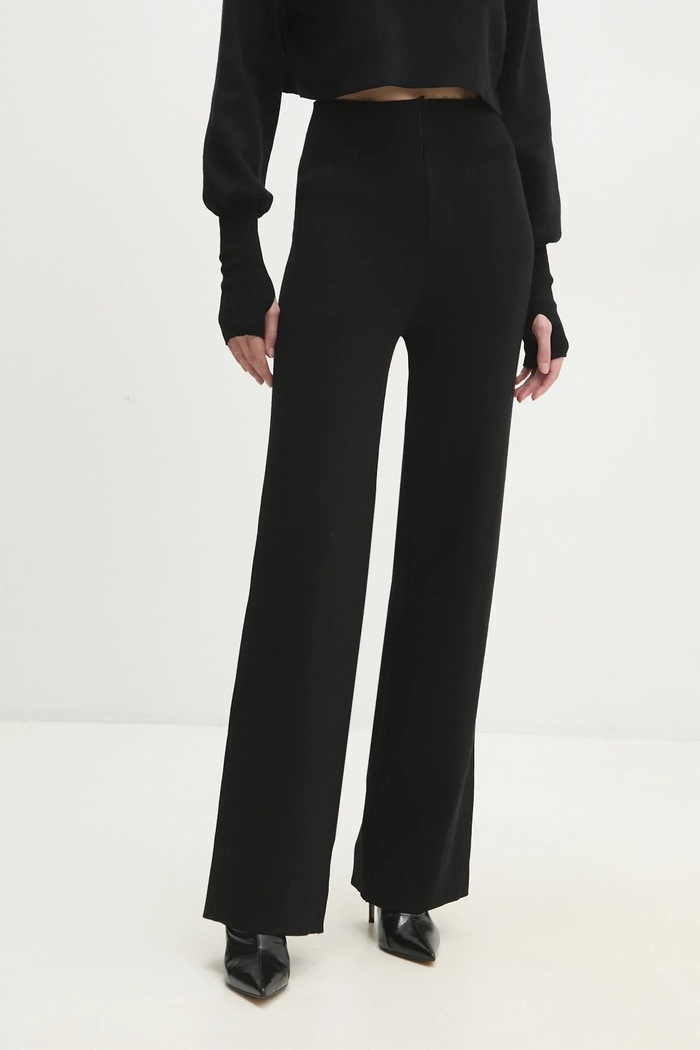 Answear.LAB sweter i spodnie czarny w24W.LF.220327.tos