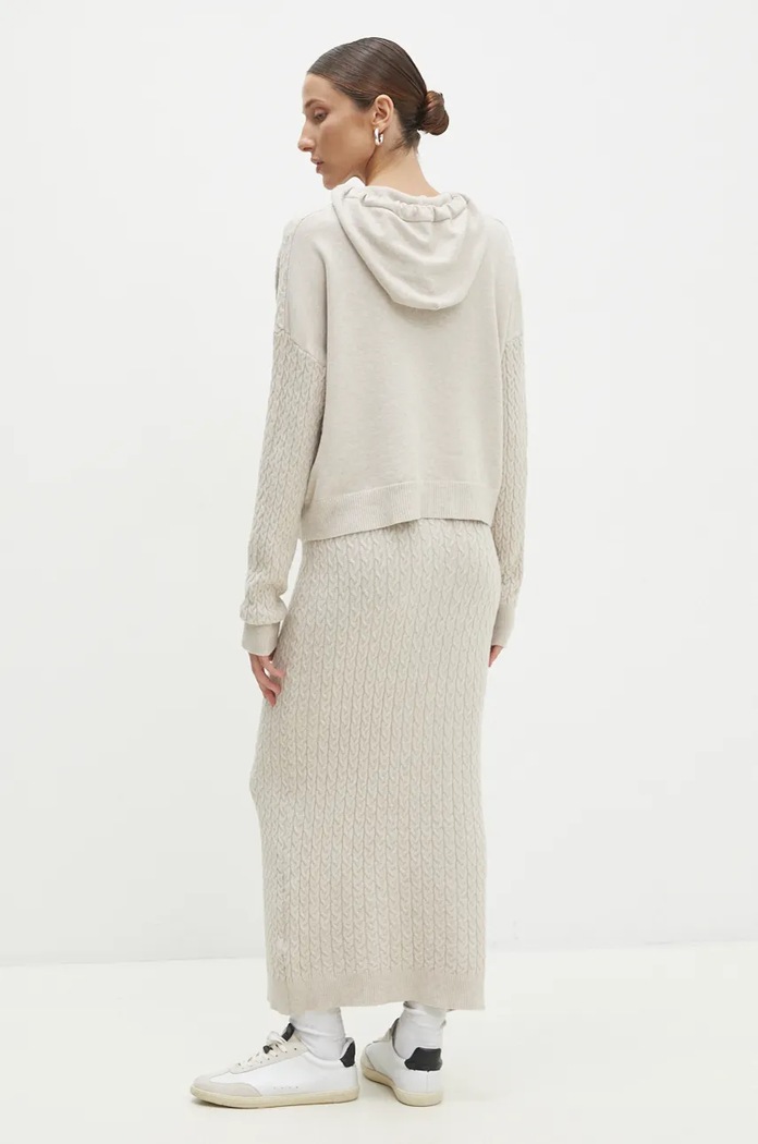 Answear.LAB sweter i spódnica W2011AB.HLK beżowy WZ24