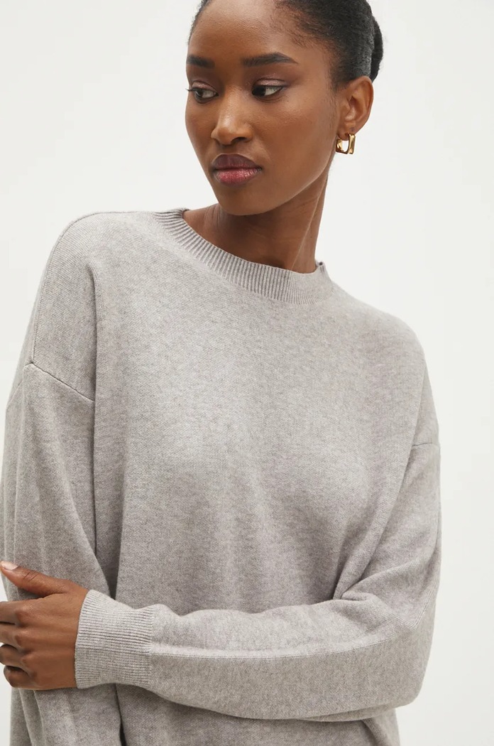 Answear Lab sweter i spodnie W2107AB.HLK szary