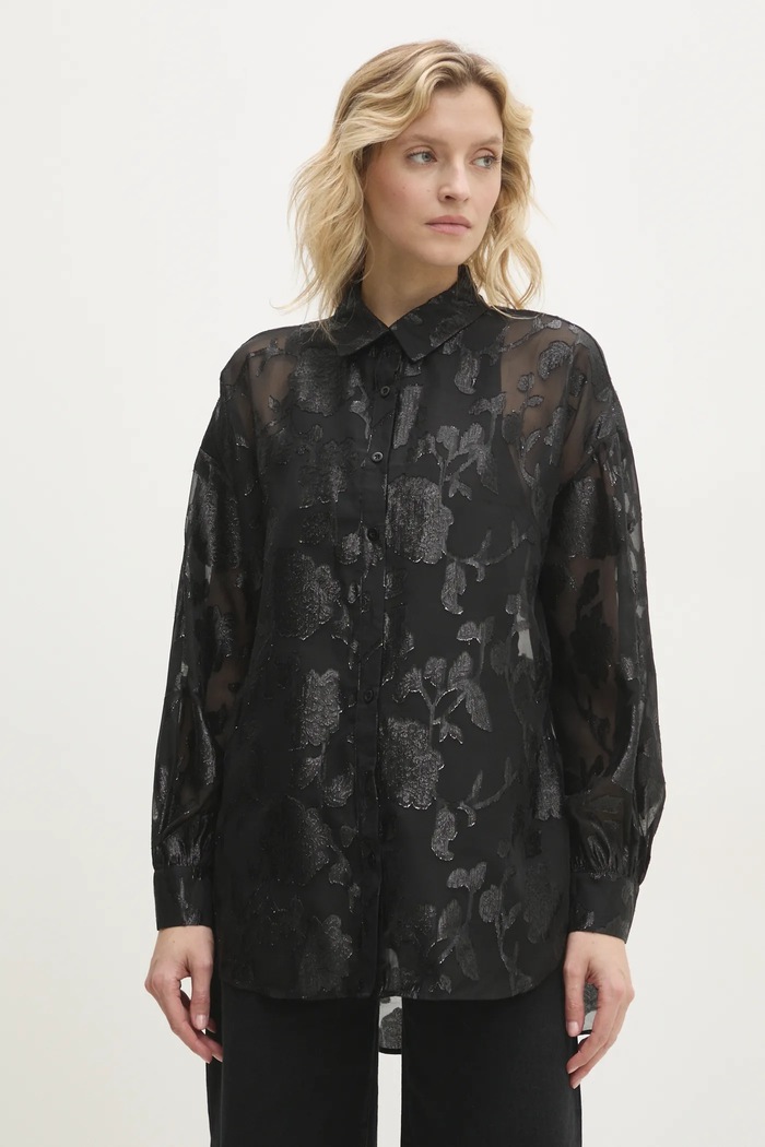Košulja Answear.LAB casual crna NL246426.ums
