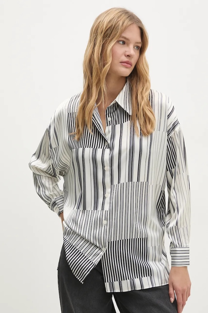 Πουκάμισο Answear.LAB casual λευκό 1505.TLK.I