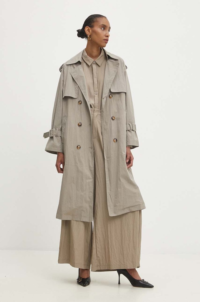 Answear.LAB Trench kabát Answear.LAB 8405110.hms zelená WZ24
