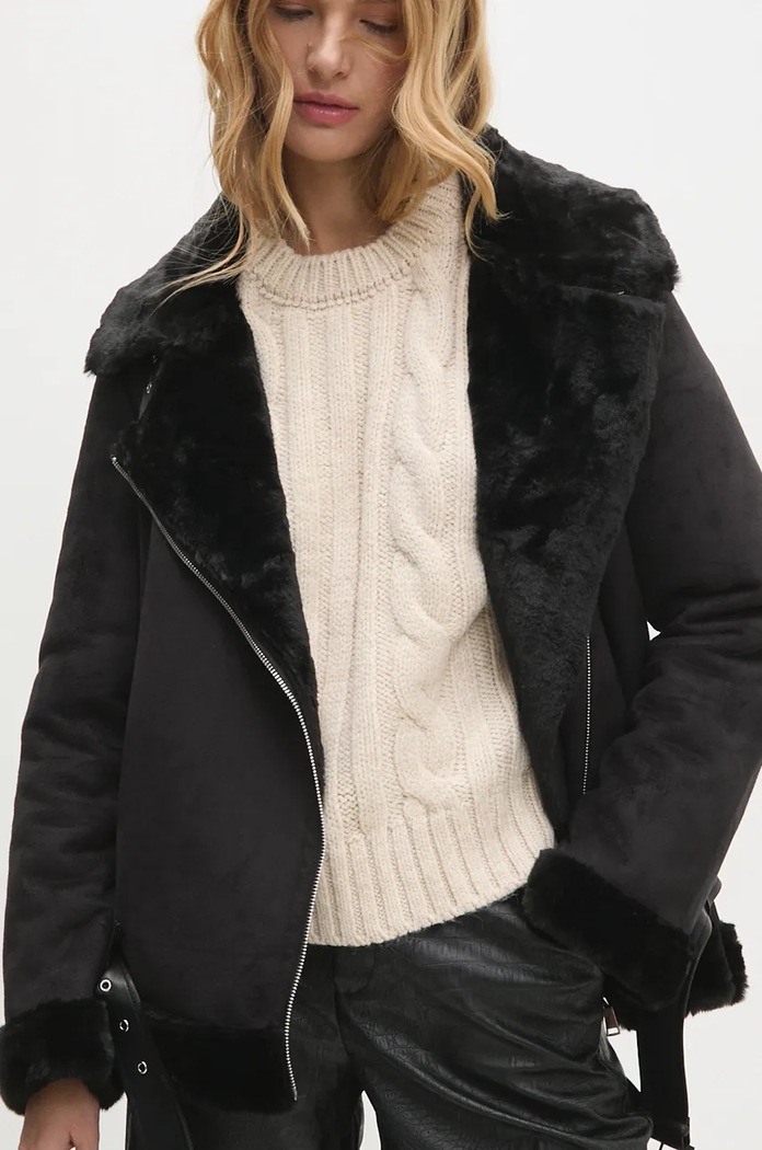 Яке Answear.LAB LJK.BLACKOUTBLK.ums черен