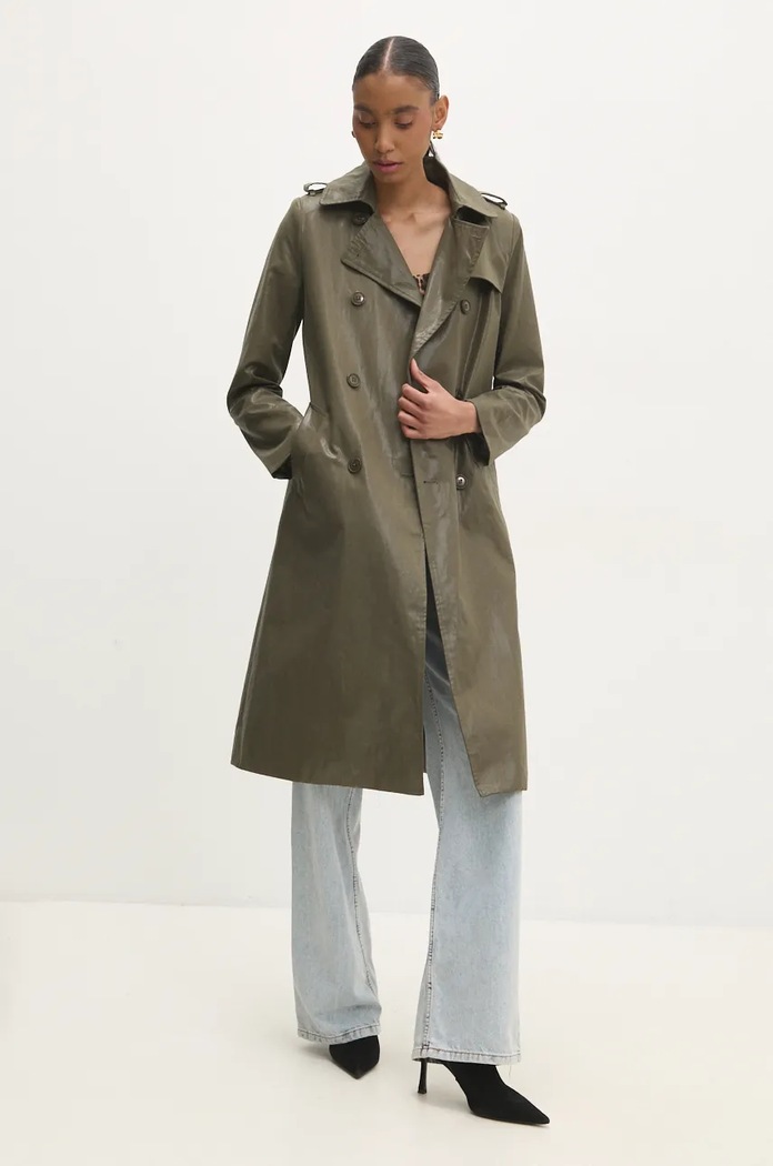 Шлифер Answear.LAB pk2625c.ilk зелен WZ24