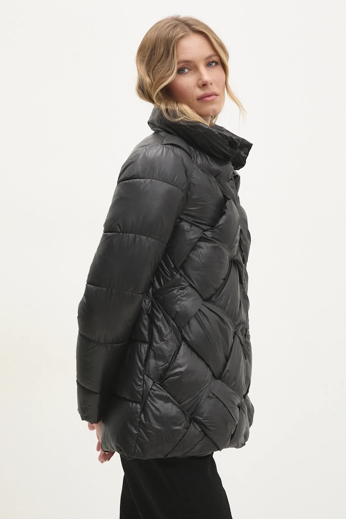 Jakna Answear.LAB s toplom postavom crna mb61028.ILK