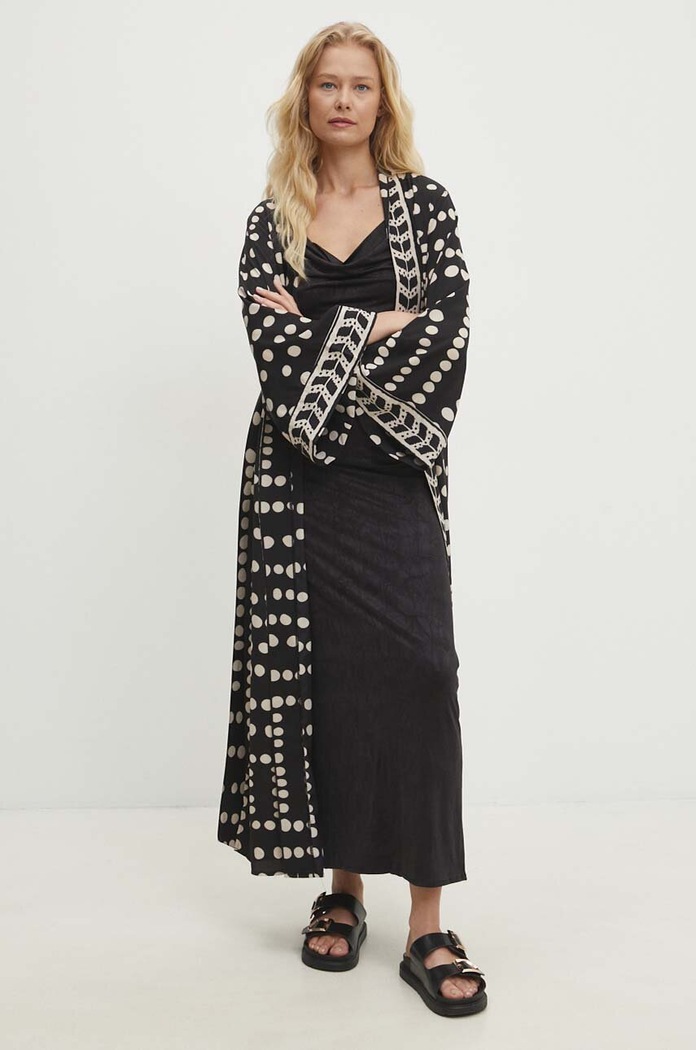 Answear Lab kimono MR21568.hms negru WZ24