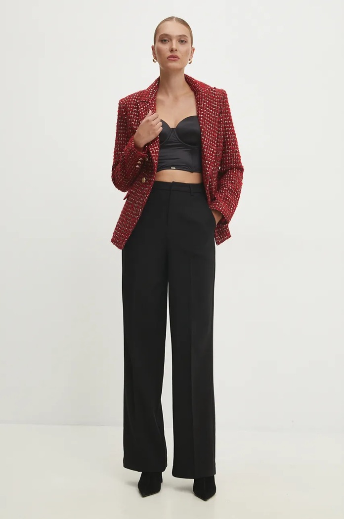 Blazer s příměsí vlny Answear.LAB v.2121l.fos červená WZ24