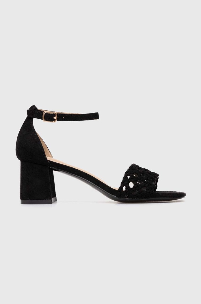 Πέδιλα Answear.LAB 5-8 cm μαύρο A3002.HWK