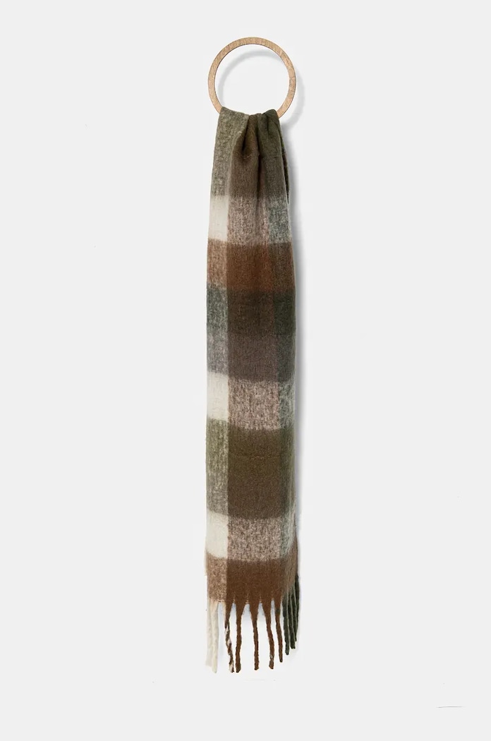 Šála Answear.LAB látka hnědá 10448.CMS