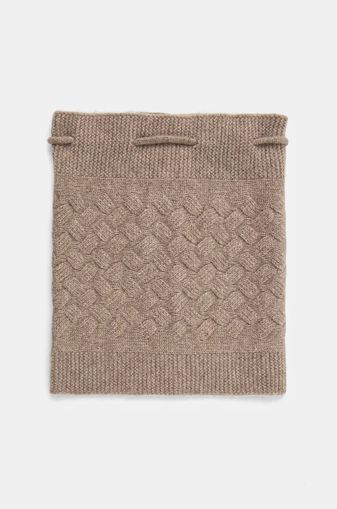 Vlněný nákrčník Answear.LAB pletenina béžová 1058.cms