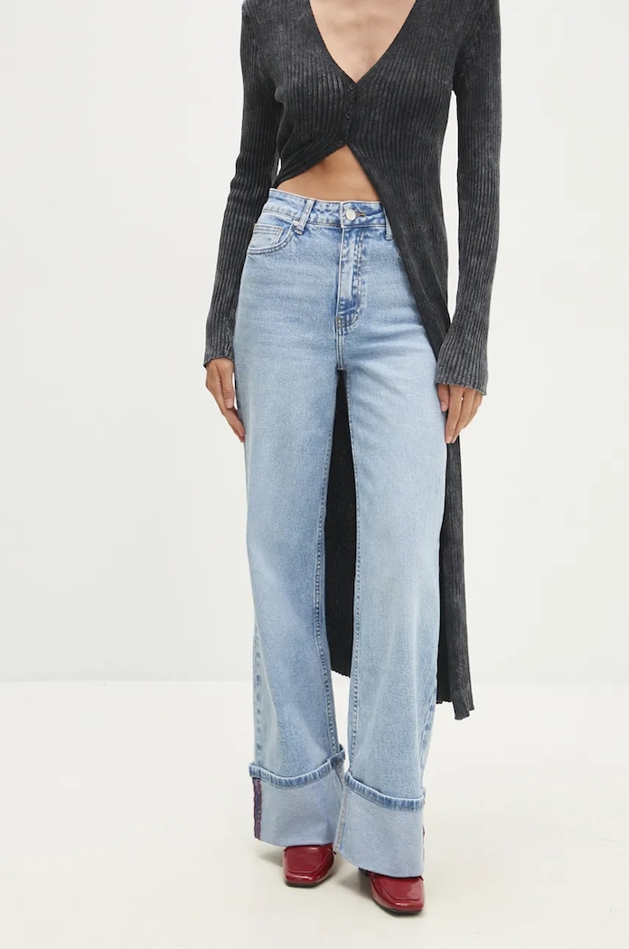 Answear Lab jeansy niebieski W3629.hos