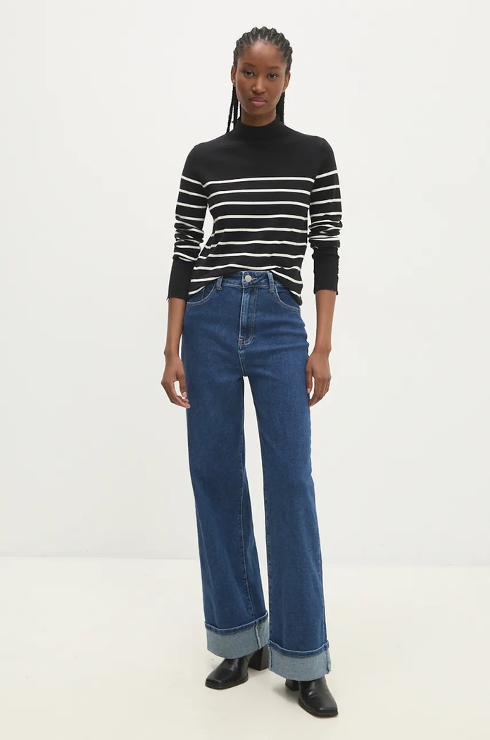 Answear Lab jeansy ad2669.fos niebieski WZ24