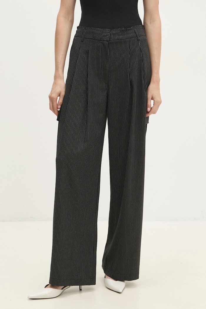 Answear Lab pantaloni negru W24W.LF.031228.tos